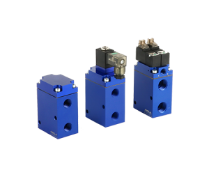 Two-position three-way external pilot vacuum switching valve...